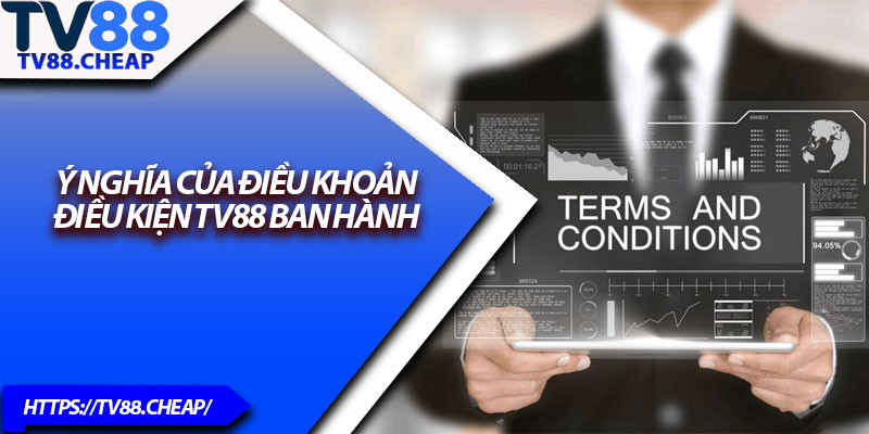 Điều Khoản Điều Kiện TV88 – Cập Nhật Mới Nhất 2025 1 Ý nghĩa của điều khoản điều kiện TV88 ban hành